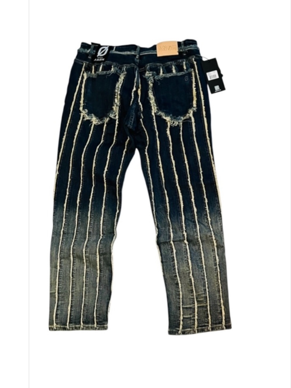 2 for $25 Anom Denim NWT Navy & White Stripe Straight Jeans for Men
